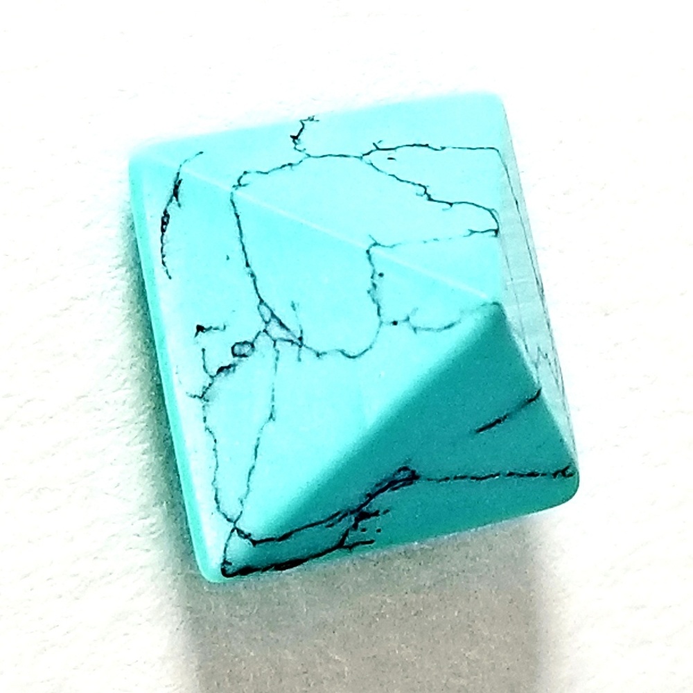 Turquoise Howlite Tie Pin - Picture 3 of 6